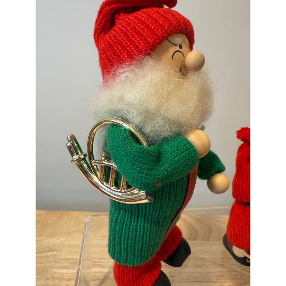 2 Ljungstroms Of Sweden Tomte Wooden Figure Musical Instruments JL - Picture 4 of 12